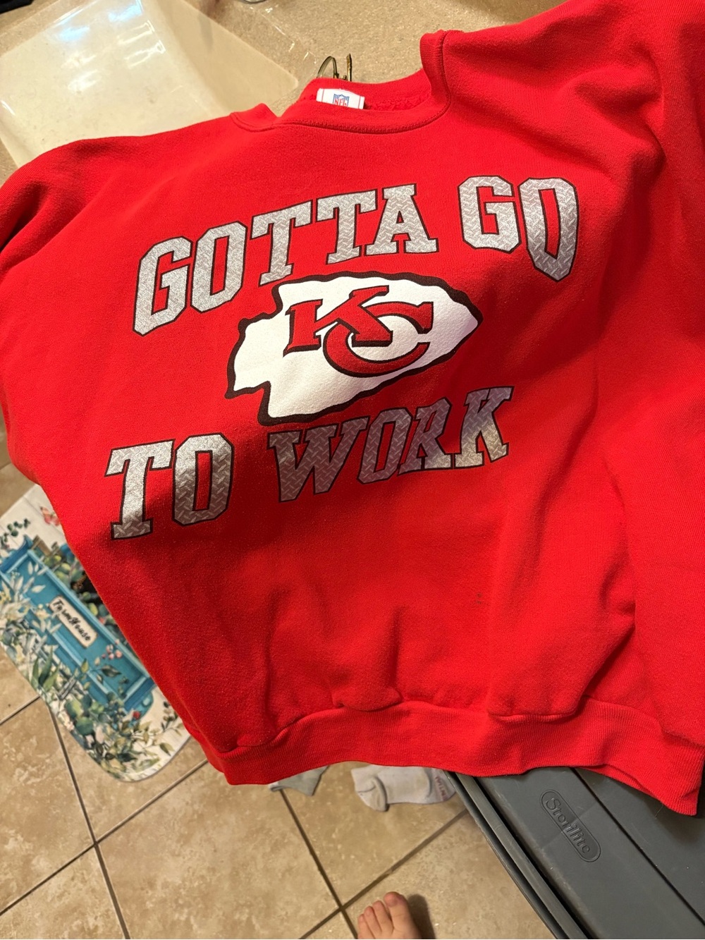 KC Champion Era Red Crewneck Sweater
